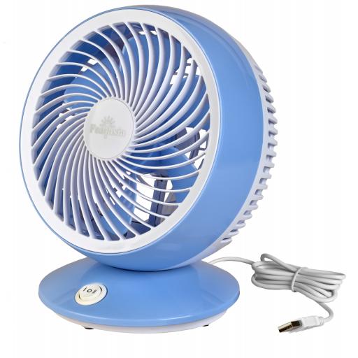 USB 6" Desk Fan - Blue